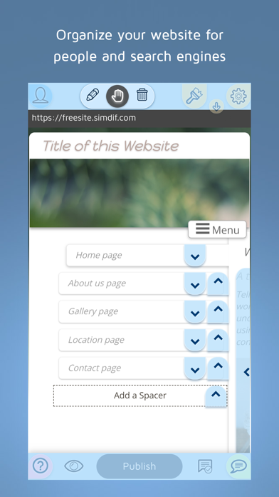 FreeSite – Website Maker Screenshot