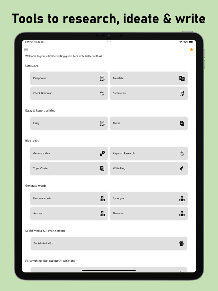 AI Paragraph Writer, AI Letter