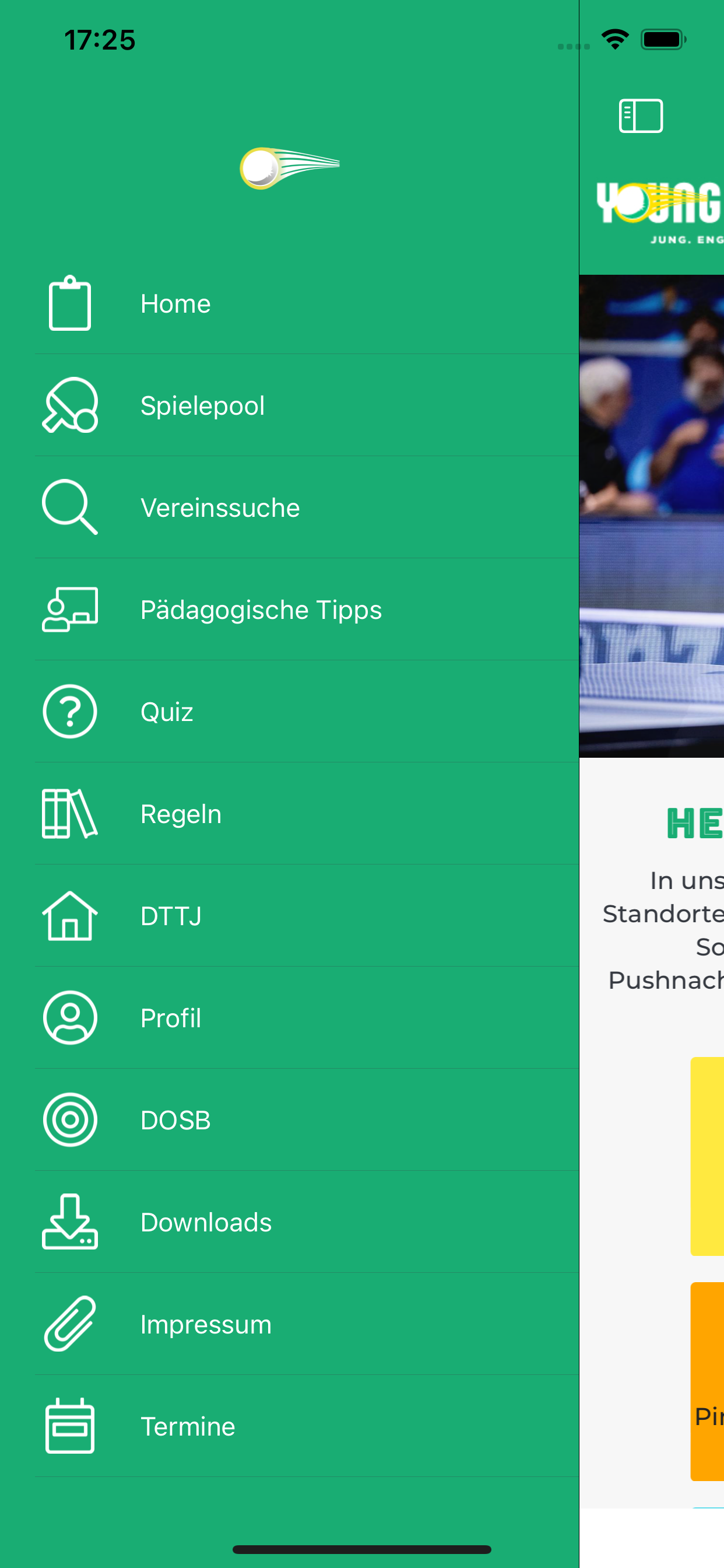 Spiel Tischtennis!