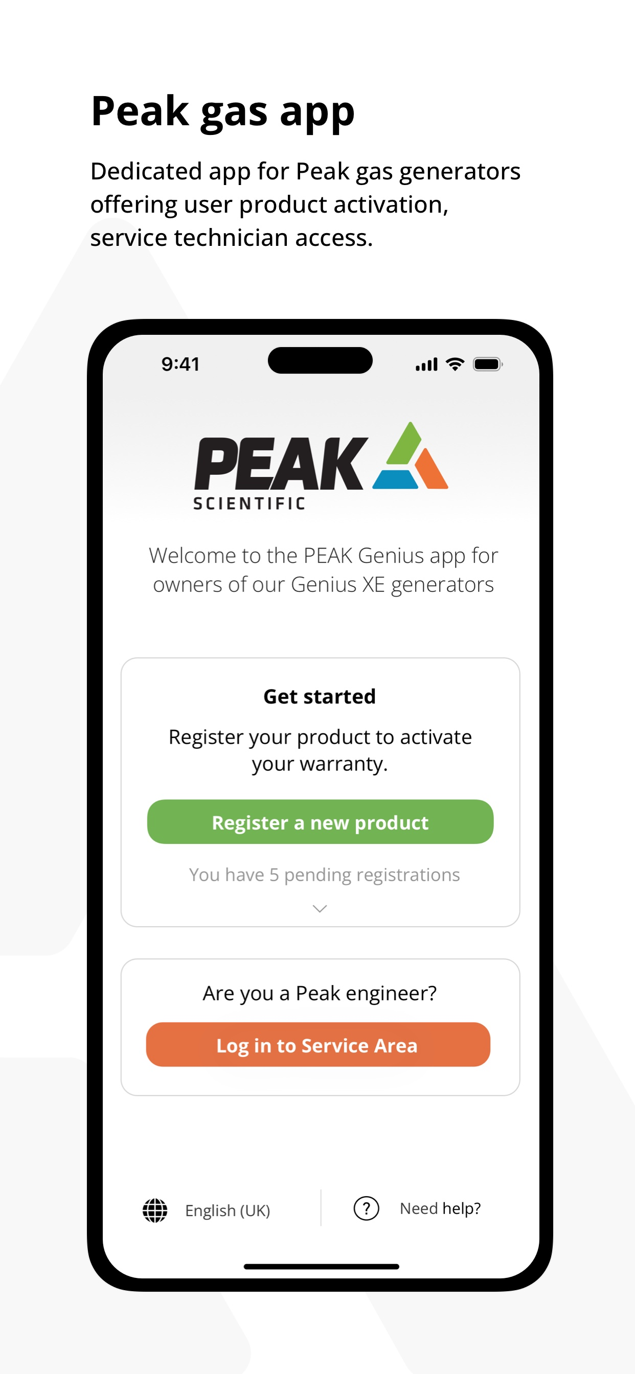 PEAK Gas App