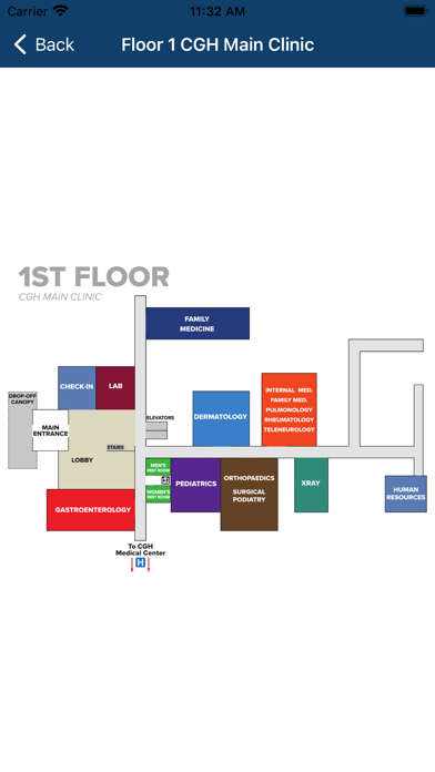 CGH Medical Center Clinics Screenshot