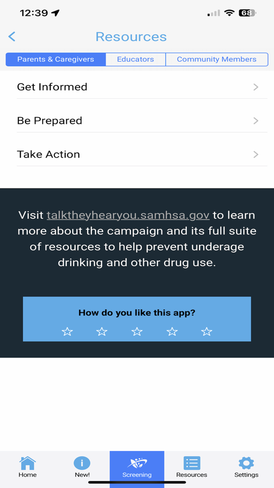 #6. Talk. They Hear You. Campaign (iOS) بواسطة: SAMHSA