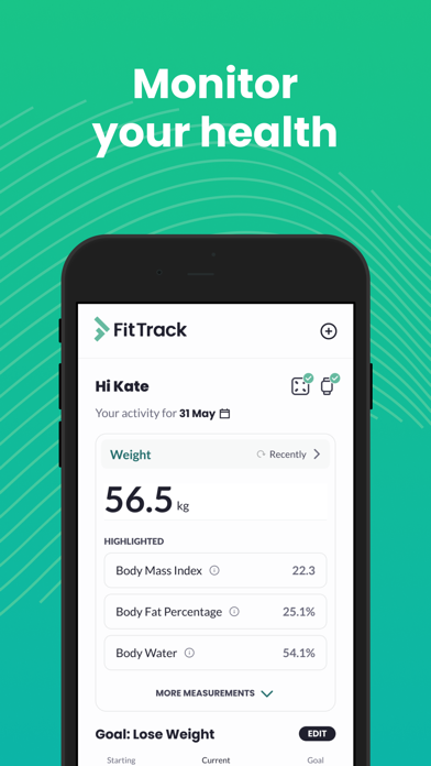 FitTrack MyHealth: Track Scale Screenshot