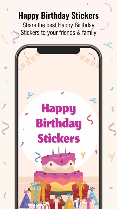 Screenshot #1 pour Birthday Wishes - Fun Stickers