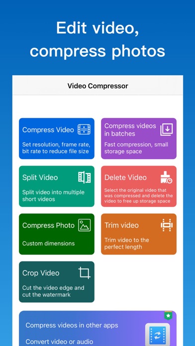 Video compressor - save space Screenshot
