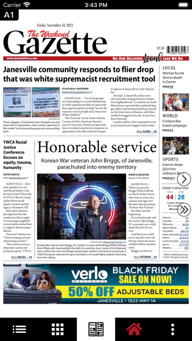 Janesville Gazette Screenshot