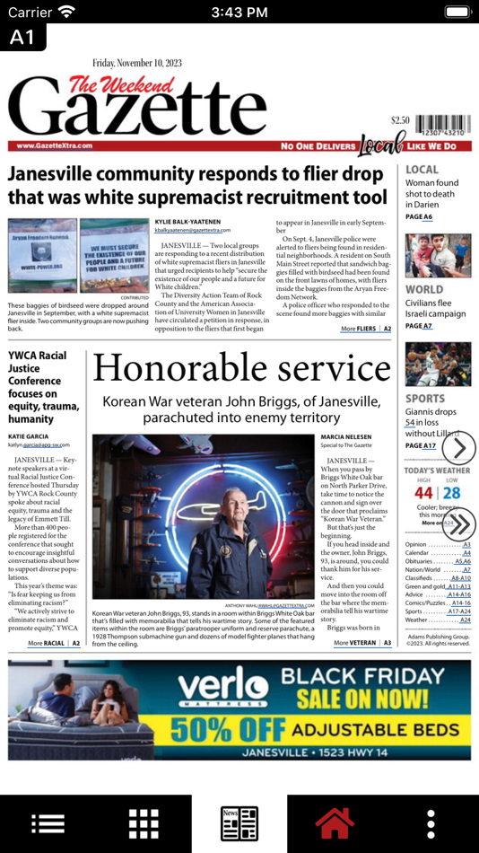 #4. Janesville Gazette (iOS) By: APG Media of Wisconsin LLC