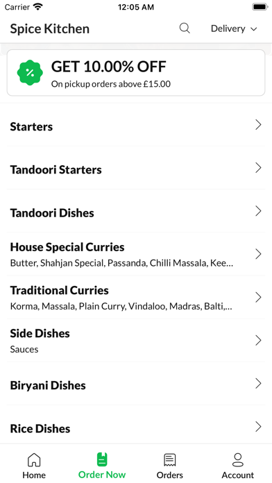 Spice Kitchen Albion Street Screenshot