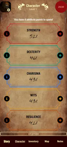 Forgotten: D&D style text RPG - Screenshot 3
