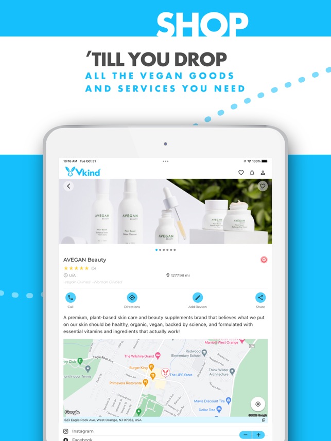 Find Vegan Businesses Near You  Vkind Resource, Platform + Mobile App