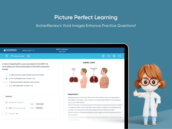 Archer Review NCLEX iPad screenshot 8 - Education app