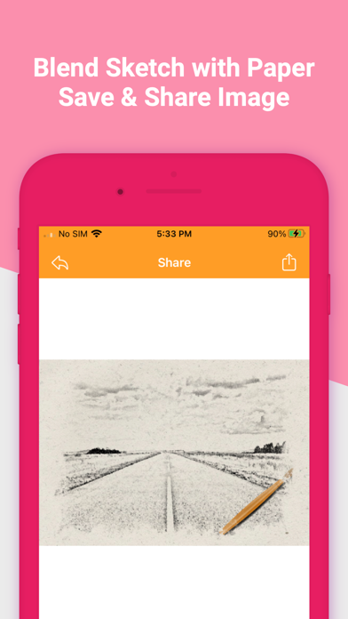 photo to sketch pencil drawingのおすすめ画像5