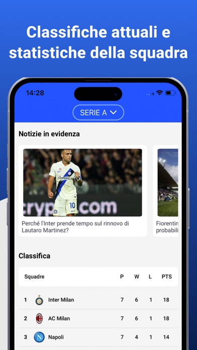 Serie A Live Score Screenshot