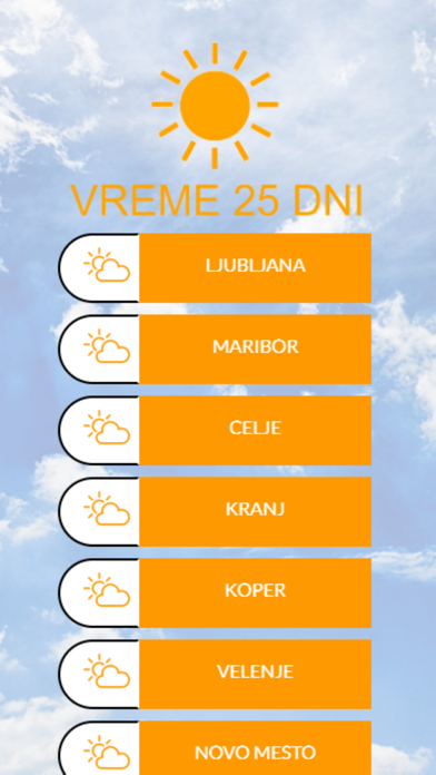 Vreme 25 dni Screenshot 1 - AppWisp.com Vreme 25 dni Screenshot 1 - AppWisp.com