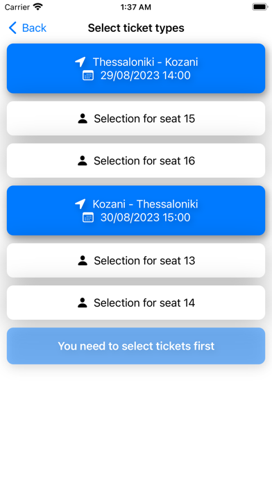 KTEL Kozanis Screenshot