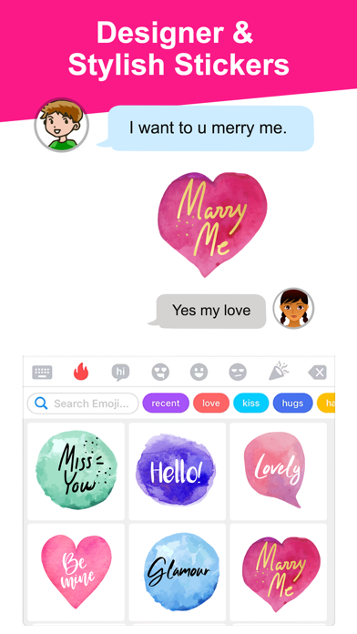 Watercolor Text Stickies Screenshot