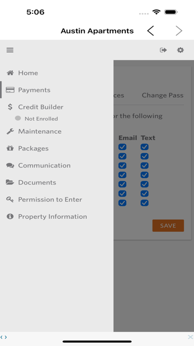 Hexa Resident Portal Screenshot