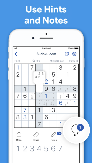 screenshot of Sudoku.com - Number Games 9