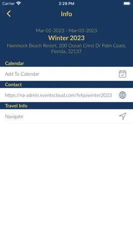 Game screenshot FEFPA Conferences hack