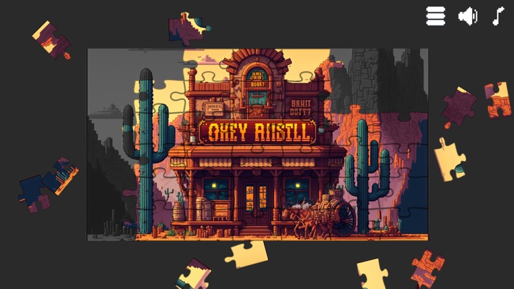 Pixel Retro Jigsaw Game