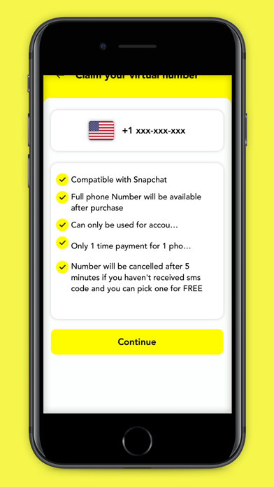 Virtual Number for Snapchat Screenshot