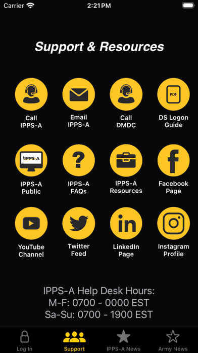 IPPS-A Launch Platform Screenshot
