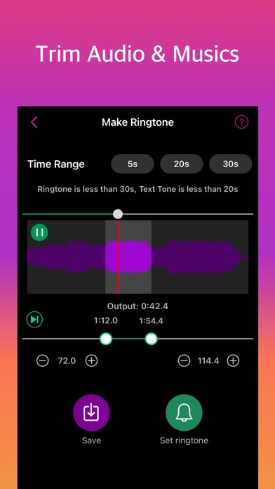 Ringtone Maker - extract audio Screenshot