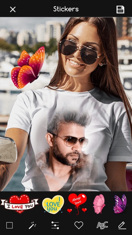 Photo on T-Shirt Design App