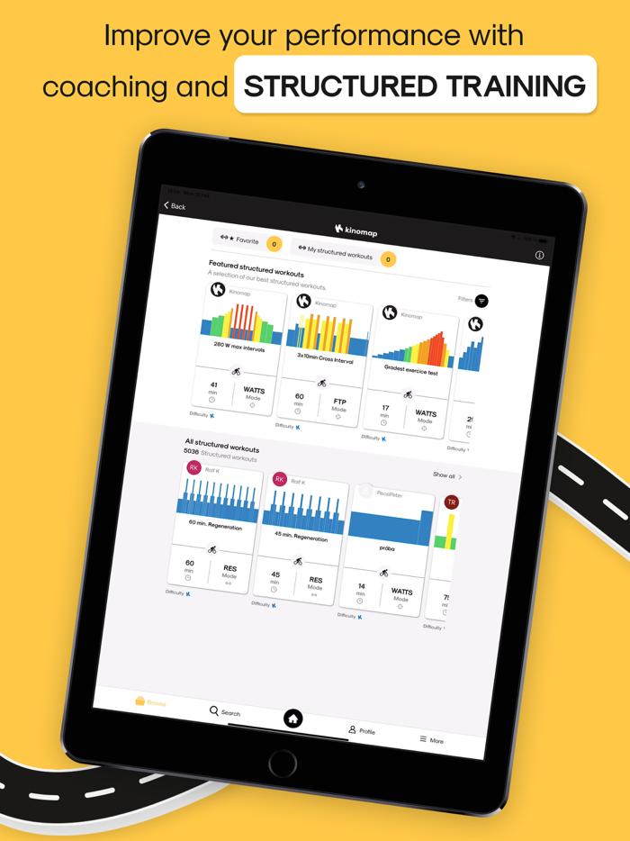 Kinomap Ride Run Row Indoor