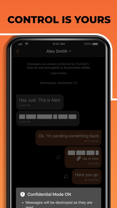 Confide - Private messenger Screenshot