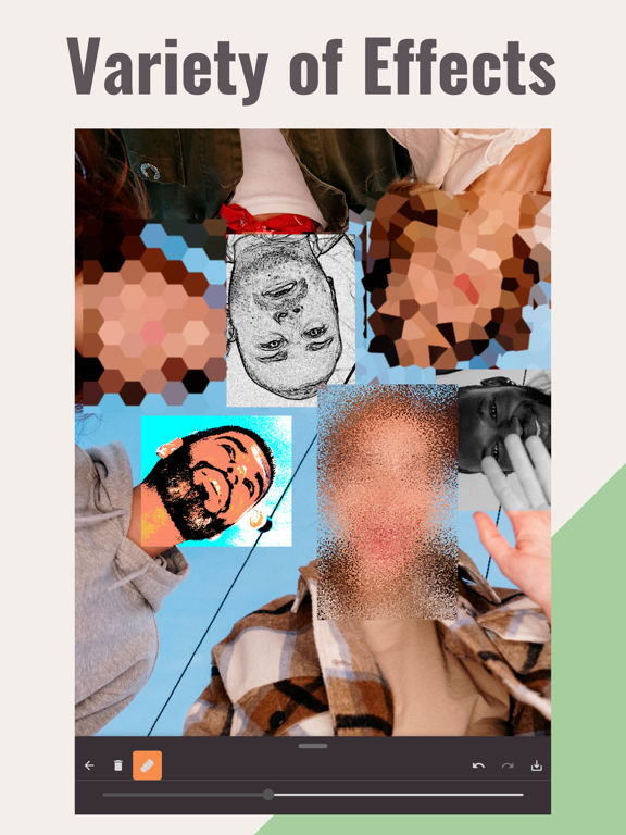 Blur & Mosaic Photo editor iPad screenshot 5 - Utilities app