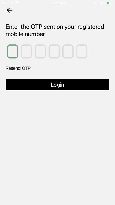 Warranty Registration Screenshot