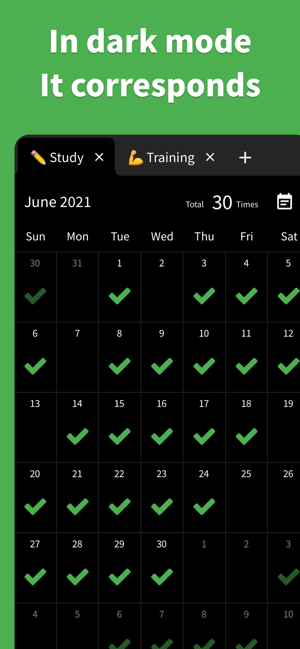 ‎Check Calendar - Captura de pantalla de Habit Tracker