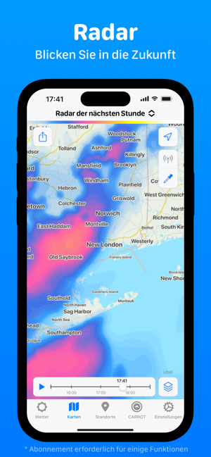 ‎CARROT Wetter: Warnung & Radar Screenshot
