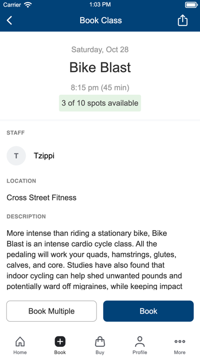 Cross Street Fitness Screenshot