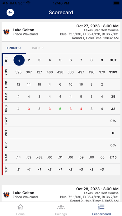 UT HS Golf Screenshot