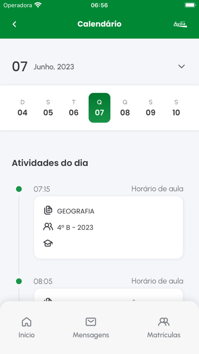 Ávila Aluno Screenshot