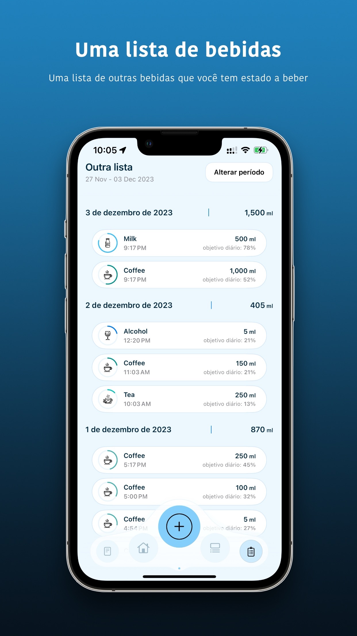 Screenshot do app Water - Tracker/Reminder