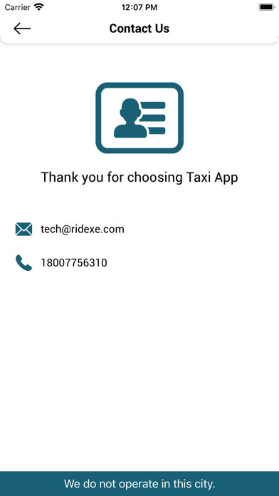 ridexe user Screenshot