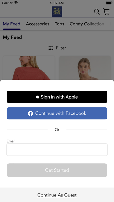 Curly Girls Boutique Screenshot