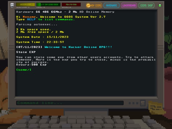 Screenshot #4 pour Hacker Online RPG