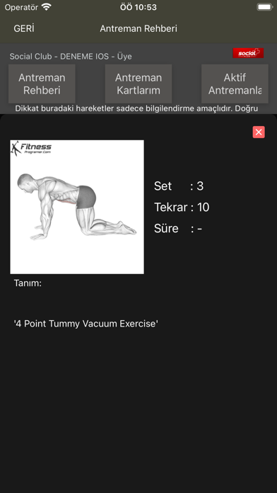 Social Plus Gym Screenshot