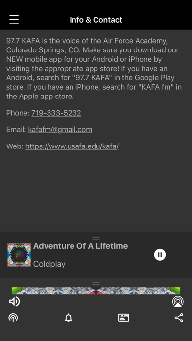 KAFA FM Screenshot