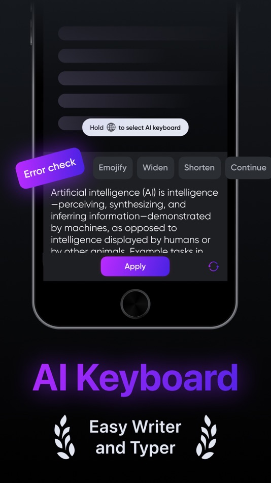 #1. AI Keyboard, Writing Assistant (iOS) 由: Bud Copmany
