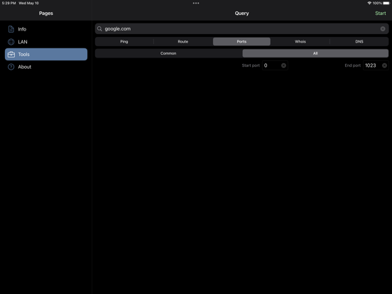 Network Analyzer: net tools iPad app afbeelding 3