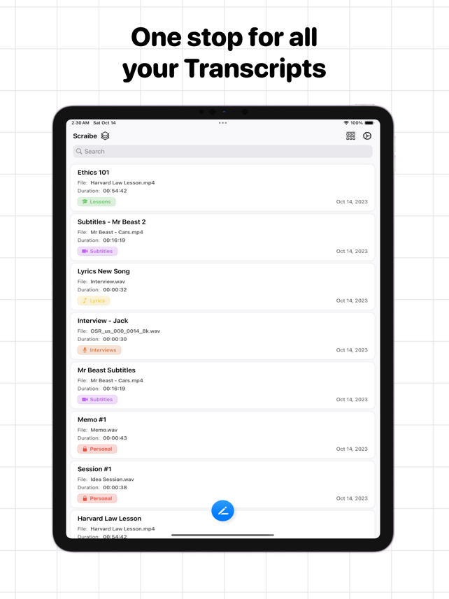Transcribe ~ Speech to Text Screenshot