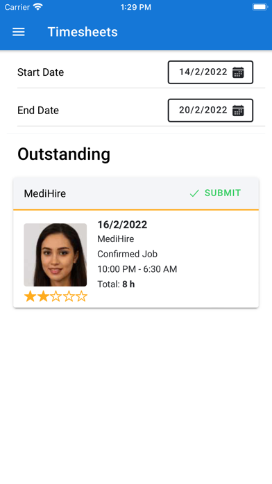 MediHire Screenshot