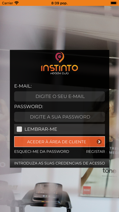 Instinto Health Club Screenshot
