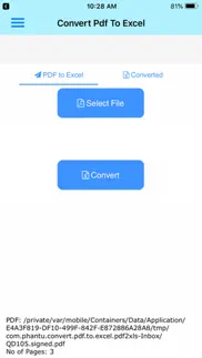 convert pdf to excel iphone screenshot 2