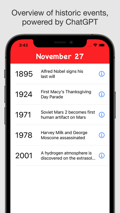 On This Day - Historic Events Screenshot